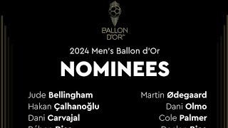 Los 30 nominados al balon de oro 2024 [upl. by Trebeh]