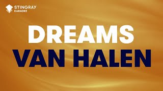 Van Halen  Dreams Karaoke with Lyrics [upl. by Casmey]