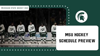 Michigan State Hockey Schedule Preview [upl. by Hayifas]