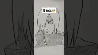 How to draw Nagato Uzumaki in 20 secs shorts anime drawing [upl. by Gilroy]