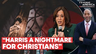 Trump Says Christians Will quotSuffer Greatlyquot if Harris Becomes US President  Firstpost America [upl. by Adialeda]