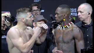 UFC 305 CEREMONIAL WEIGHINS Main Card Dricus Du Plessis Vs Israel Adesanya [upl. by Kalbli]