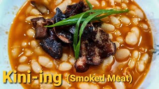 Pork and Beans ala quotKiniingquot Smoked Meat  Easy Home Cooking [upl. by Henghold340]