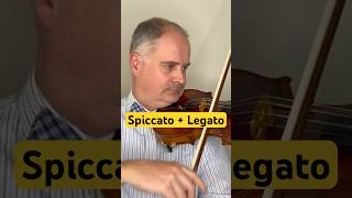 Spiccato  Legato Up and Downbow on violin [upl. by Iahk261]