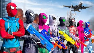 PRO 5 SPIDERMAN Team  Spiderman Avengers Civil War Best Fight Scene of SPIDER MAN LIVE ACTION [upl. by Faulkner]