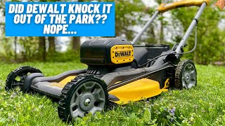 Should You Buy It  DeWALT 2x20V Mower  Quick Demo [upl. by Ignace]