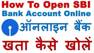 How to Open SBI Account Online Step By Step Process Opening Bank Account Online In SBI Hindi [upl. by Cardie]