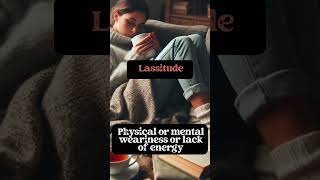 Lassitude in English  Daily English Words englishvocabulary [upl. by Belldas]