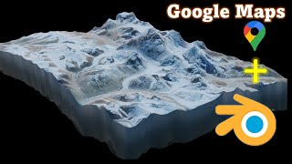 Easy Blender 3D TERRAIN tutorial [upl. by Winnah]