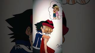 ash x serena😍amourshippingshorts short shortsfeed ytfeed viralshorts anime youtubeshorts [upl. by Ythomit]