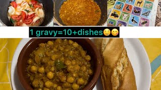 All purpose gravy recipeaj chanay bnaye🤤routinevlog🇪🇸 [upl. by Bloem759]