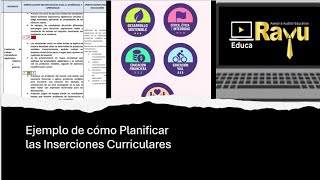 Ejemplo de cómo Planificar las Inserciones Curriculares [upl. by Toms]