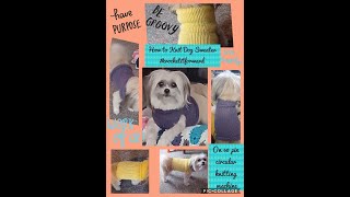 Knit Dog Sweater  Grafting  crochetitforward circularknittingmachine sentro shortvideo addi [upl. by Lorenzana]