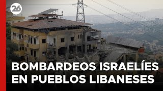 Los bombardeos israelíes causan daños en los pueblos libaneses de Khiam Kfar Kila y Qamatiyeh [upl. by Aoniak]