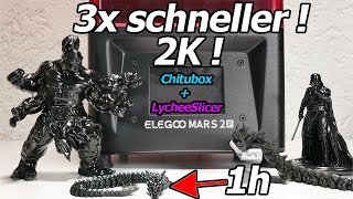 Elegoo Mars 2 Pro Test schneller  besser  hält länger  Lychee Workflow [upl. by Huey142]