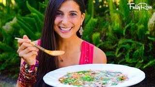 FullyRaw Minestrone Soup [upl. by Chevy]