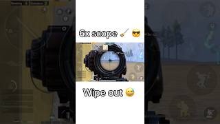 6x scope wipe out 😤 pubgmobile shorts [upl. by Sweatt]