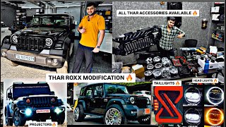 THAR ROXX 5 DOOR MODIFIED ✅ THAR 3 DOOR MODIFICATION ✅ ALL ACCESSORIES FOR THAR ✅ [upl. by Akinaj175]