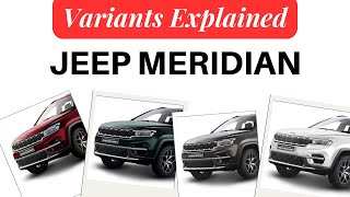 New Jeep Meridian 2025 Variants Explained  Longitude Longitude Limited O Overland  Automobil [upl. by Eixid]