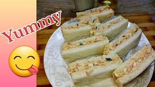 Egg amp Chicken Sandwich Recipe how to make easy amp healthy sandwich for breakfast lunch box sandwich [upl. by Oinafipe]