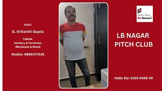 LB Nagar Pitch Club Host G Srikanth Gupta Presentation [upl. by Elem]