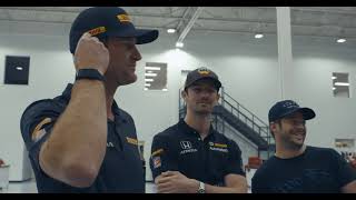 Andretti IndyCar Drivers Test Their Pit Stop Skills  AllAndretti  Indy 500 [upl. by Townie]