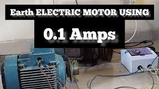 Modified Earth Electric motor using 01 amps [upl. by Annaehr]