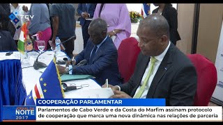 Parlamentos de Cabo Verde e da Costa do Marfim assinam protocolo de cooperação que marca [upl. by Watt139]