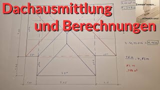 Dachausmittlung und Dachlinienberechnung [upl. by Aramois]