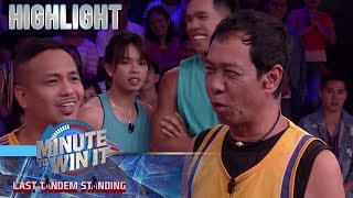 Minute To Win It Long Mejia tinalo ang pick up lines nina Kid at McCoy [upl. by Anilram]