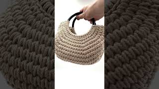 Crochet Handbag 3mm Matilda Braided Cord Tutorial [upl. by Yecam879]