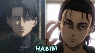 Levi amp Eren  Love Nwantiti X Habibi EDITAMV [upl. by Hillier]