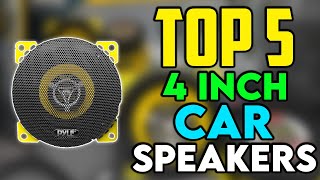 ✅ Top 5 Best 4 inch Car Speakers [upl. by Nollek880]