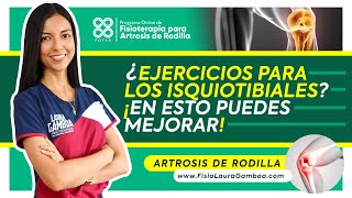 ᐈ Artrosis de Rodilla ¿Ejercicios para los Isquiotibiales 【 Gonartrosis  Desgaste de Cartílago 】✅ [upl. by Hephzipah174]