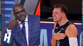 Shaq Not Impressed With Luka Doncic GAMEWINNER vs Clippers  Game 4  August 23 2020 NBA Playoffs [upl. by Ahsilram120]