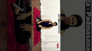 shorts  Yoga  Padmasana Pose  Shorts Video [upl. by Nahtam]