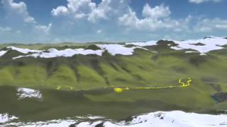 Aletsch Half Marathon 2015 Suunto 3D map [upl. by Caitrin451]