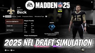 Madden NFL 25  2025 Draft Simulation  2025 Draft Class [upl. by Carline945]