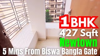 1BHK 427 Sqft Flat For Sale Near Biswa Bangla Gate Newtown [upl. by Korwun622]