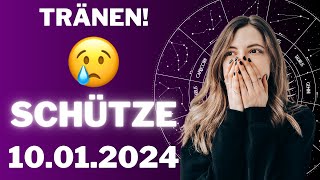 SCHÜTZE ♐️😢DU WIRST WEINEN 😭 Horoskop  10Januar 2024 schütze tarot [upl. by Izogn]