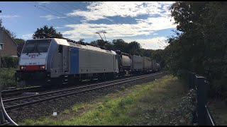 186 498 Crossrail BLS Cargo with Container Intermodal Train at Venlo the Netherlands 🇳🇱 Oct 62024👍 [upl. by Sherrie413]