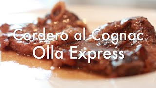 Cordero al Cognac  Recetas para Olla Express o Rápida ✅ [upl. by Clarine844]