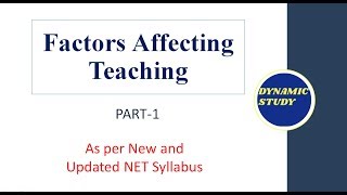 Factors Affecting Teaching Teacher Learner Learning environment and Institutional Part1 [upl. by Eelrebma]