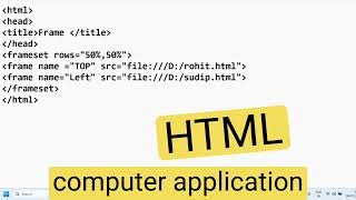 HTML frameset এর ব্যবহার।। Frame in HTML  HTML frame Tag For Beginners in Bengali [upl. by Ashton255]