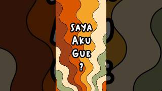 Indonesian for BEGINNERS AKUSAYAGUE bahasaindonesia learnindonesian indonesia language [upl. by Harald]