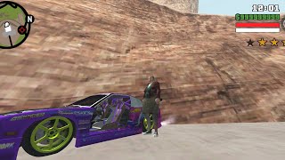 dando fuga GTA San Andreas  GTA San Andreas drift fuga insana das polícias dando fuga de drift [upl. by Rebekkah120]