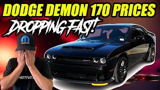 DODGE DEMON 170 PRICES FALLING ALREADY DEALERS AND FLIPPERS STUCK [upl. by Siraj618]