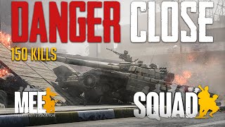 DANGER CLOSE 150 Kills  Squad INTENSE Syrian T72 Gameplay on AlBasrah Middle East Escalation Mod [upl. by Elish]