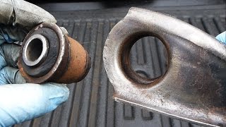 How to Replace Control Arm Bushings EASY [upl. by Wulf]