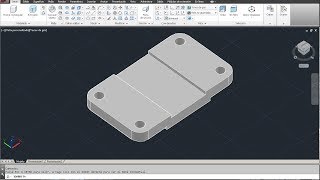 Placa superior en AutoCAD 2013 [upl. by Aneej]